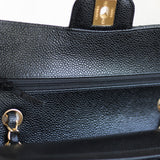 Chanel Black Caviar Small Classic Flap with Gold Hardware