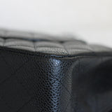 Chanel Black Caviar Medium Classic Flap with Silver Hardware