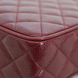 Vintage Chanel Burgundy Caviar Camera Bag with 24k Gold Hardware
