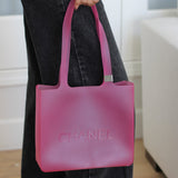 Vintage Chanel Pink Rubber Jelly Tote