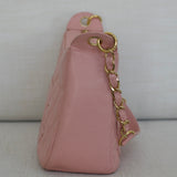 Vintage Chanel Sakura Pink Caviar Shoulder Bag with Gold Hardware