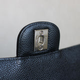 Chanel Black Caviar Medium Classic Flap with Silver Hardware