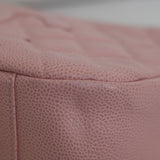 Vintage Chanel Sakura Pink Caviar Shoulder Bag with Gold Hardware