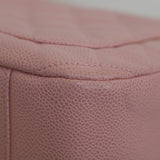 Vintage Chanel Sakura Pink Caviar Shoulder Bag with Gold Hardware