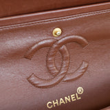 Vintage Chanel Brown Lambskin Small Classic Flap with 24k Gold Hardware