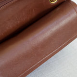 Vintage Chanel Brown Lambskin Small Classic Flap with 24k Gold Hardware