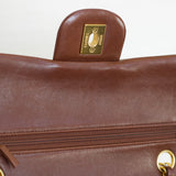 Vintage Chanel Brown Lambskin Small Classic Flap with 24k Gold Hardware