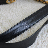 Vintage Chanel Black Caviar Zipped Shopping Tote with 24k Gold Hardware