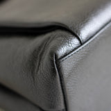 Vintage Chanel Black Caviar Zipped Shopping Tote with 24k Gold Hardware