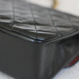 Vintage Chanel Black Lambskin Mini Circle Lock CC Flap with 24k Gold Hardware