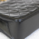 Vintage Chanel Black Lambskin Mini Circle Lock CC Flap with 24k Gold Hardware