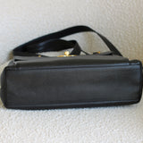 Vintage Chanel Black Caviar Zipped Shopping Tote with 24k Gold Hardware