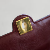 Vintage Chanel Black Lambskin Mini Circle Lock CC Flap with 24k Gold Hardware