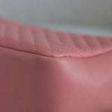 Chanel 15K Pink Lambskin Chevron Crossing Flap with Ruthenium Hardware
