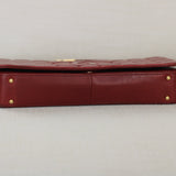 Vintage Chanel Burgundy Lambskin Chocolate Bar with Gold Hardware