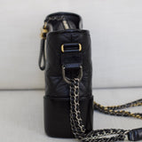 Chanel Black Lambskin New Medium Gabrielle Hobo with Mixed-Metal Hardware