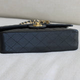 Vintage Chanel Black Caviar Medium Classic Flap with 24k Gold Hardware