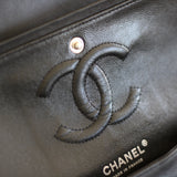 Chanel So Black Chevron Lambskin Medium Classic Flap with So Black Hardware