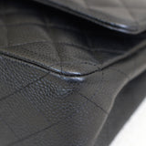 Vintage Chanel Black Caviar Medium Classic Flap with 24k Gold Hardware