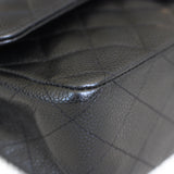 Vintage Chanel Black Caviar Medium Classic Flap with 24k Gold Hardware