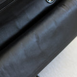 Chanel So Black Chevron Lambskin Medium Classic Flap with So Black Hardware