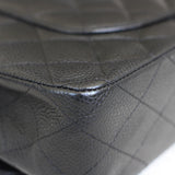 Vintage Chanel Black Caviar Medium Classic Flap with 24k Gold Hardware