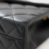 Vintage Chanel Black Lambskin Mini Envelope Flap with 24k Gold Hardware