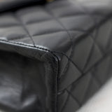 Vintage Chanel Black Lambskin Mini Envelope Flap with 24k Gold Hardware