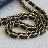 Vintage Chanel Black Caviar Medium Classic Flap with 24k Gold Hardware
