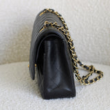 Vintage Black Caviar Medium Classic Flap with 24k Gold Hardware