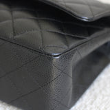 Vintage Black Caviar Medium Classic Flap with 24k Gold Hardware
