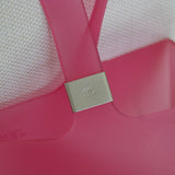 Vintage Chanel Pink Rubber Jelly Tote
