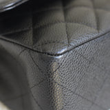 Vintage Black Caviar Medium Classic Flap with 24k Gold Hardware