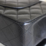 Vintage Black Caviar Medium Classic Flap with 24k Gold Hardware