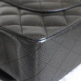 Vintage Black Caviar Medium Classic Flap with 24k Gold Hardware