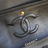 Vintage Black Caviar Medium Classic Flap with 24k Gold Hardware
