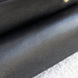 Vintage Black Caviar Medium Classic Flap with 24k Gold Hardware