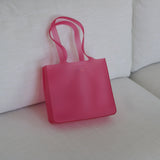 Vintage Chanel Pink Rubber Jelly Tote
