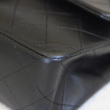 Vintage Chanel Black Lambskin Small Classic Flap with 24k Gold Hardware