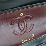 Vintage Chanel Black Lambskin Small Classic Flap with 24k Gold Hardware