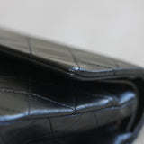 Vintage Chanel Black Lambskin Small Classic Flap with 24k Gold Hardware
