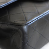 Vintage Chanel Black Lambskin Small Classic Flap with 24k Gold Hardware