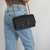 Chanel Black Caviar Small Filigree Flap with Aged Gold Hardware