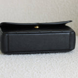 Chanel Black Caviar Small Filigree Flap with Aged Gold Hardware