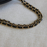Chanel 26S Beige & Black Small Coco Base Shopping Tote with Gold Hardware