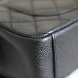 Chanel Black Caviar Small Filigree Flap with Aged Gold Hardware