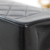 Vintage Chanel Black Lambskin Small Diana with 24k Gold Hardware