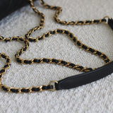 Chanel Black Caviar Small Filigree Flap with Aged Gold Hardware