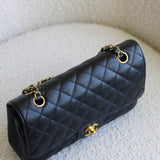 Vintage Black Caviar Medium Classic Flap with 24k Gold Hardware
