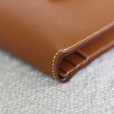 Hermès Gold Epsom Bearn Compact Wallet